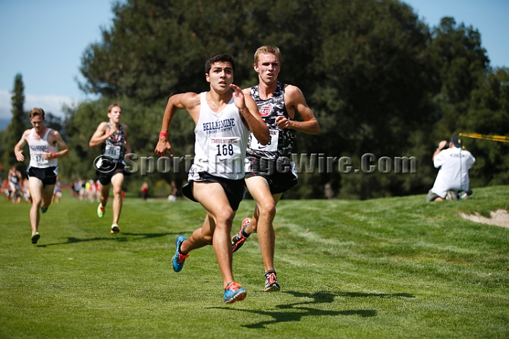 2014StanfordSeededBoys-518.JPG - Seeded boys race at the Stanford Invitational, September 27, Stanford Golf Course, Stanford, California.